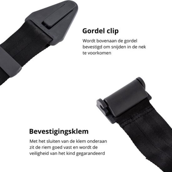 Gordelspanner voor Kinderen Rood - Gordelbeschermer Tegen Snijden in de Nek - Gordelclip Gordelversteller Gordelverlenger - Gordelklem voor Kinderen van Sottila — afbeelding 3
