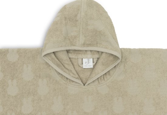 Jollein x Nijntje - Badponcho Baby Badstof - Badcape Kind met Capuchon - Miffy Jacquard - Olive Green van Jollein — afbeelding 4