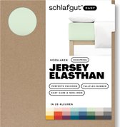 schlafgut Boxspring Easy Jersey Elasthan Hoeslaken XL - 180x200 - 200x220 643 Green Light