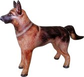 Opblaasbare Duitse herdershond 75 cm decoratie/speelgoed - Buitenspeelgoed waterspeelgoed - Opblaasdieren decoraties