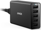 Anker PowerPort 5 Poorts USB 40W Thuislader Zwart