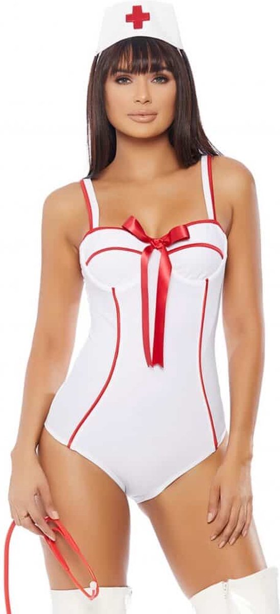 In Perfect Health Sexy Nurse Costume - White L/XL