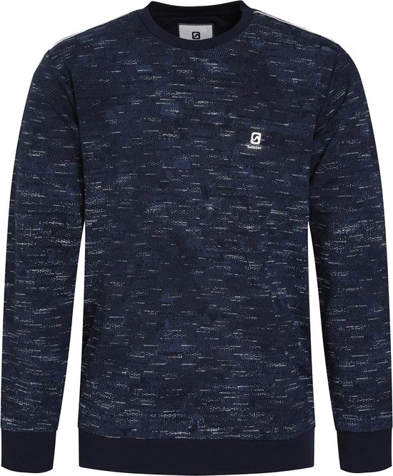 Gabbiano Trui Sweater Met Geometrisch Patroon 773771 301 Navy Mannen Maat - XL