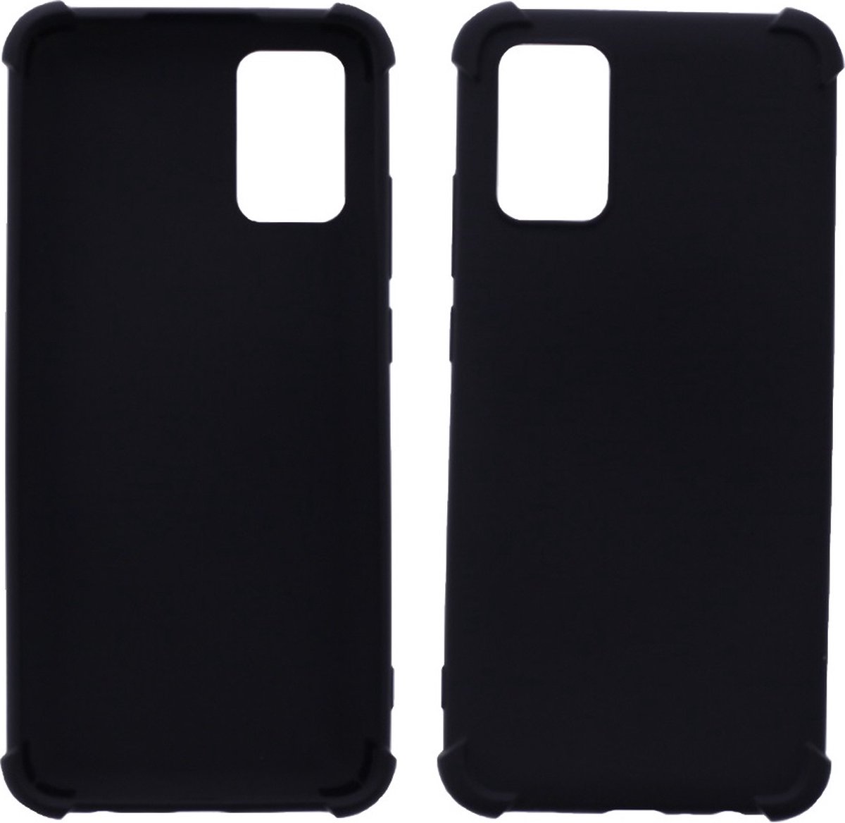 LuxeBass Hoesje geschikt voor Samsung Galaxy A02s - Anti Shock - Zwart