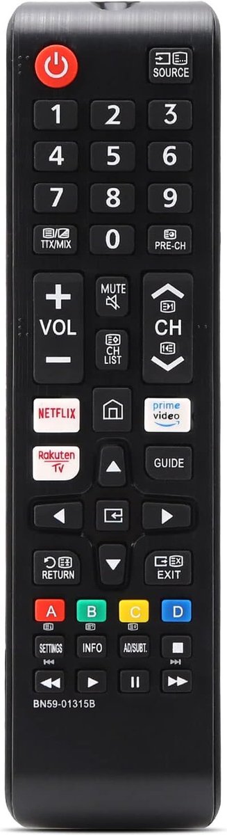 Télécommande TV Universelle BN59 01315A BN59 01315D BN59 01315B Avec Bouton  TV NETFLIX PRIME VIDEO Rakuten Pour SAMSUNG Smart TV Du 1,31 €