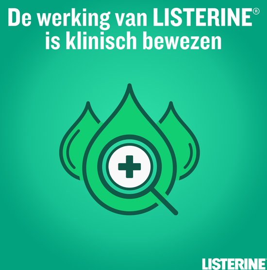 Groene druppels met een vergrootglas dat een plus symbool toont, symbool voor klinisch bewezen werking.