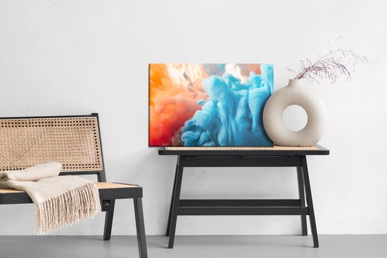 Peinture Roi - Peinture sur toile abstraite avec peinture colorée - 120 x 80 cm