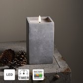 Star Trading LED-kaarsen met timerfunctie | LED-kaars met timer | LED-kaarsen flikkerende vlam | Witte kaarsendecoratie | Set van 3 decoratieve kaarsen| Kaarsen Wit | Elektrische kaarsen met batterij en timerfunctie