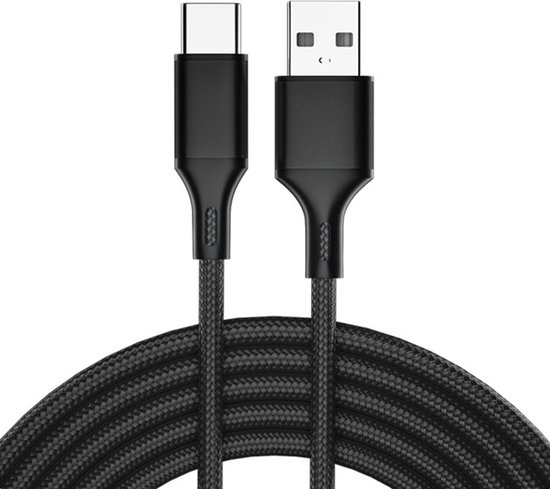 Câble chargeur et données USB vers USB-C - Câble court 0 m - Zwart - Provium