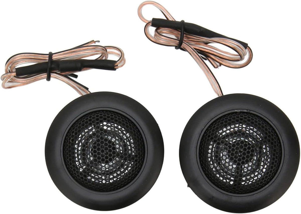 Auto Tweeters - Dome luidsprekers - Auto audio verbeteren - Hoge gevoeligheid - 800W - Zwart
