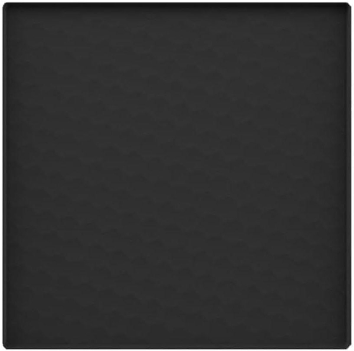 Siliconen Mat - Apparaat Onderlegger - Vloer Beschermen - Verhoogde Rand - 65 x 60 cm - Zwart