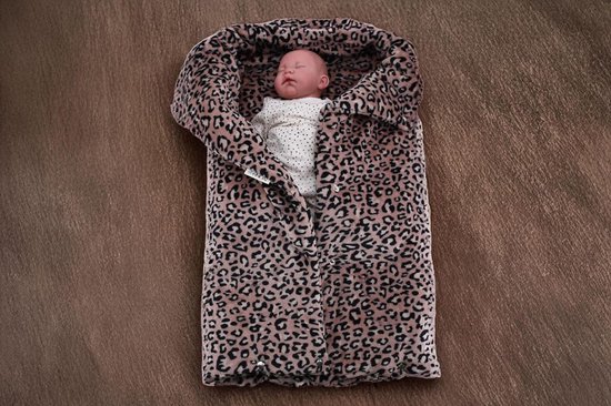 Voetzak Reiswieg - Wiegdeken Baby - Baby Warm Houden - Oeko-Tex Gecertificeerd - 350 Gram - Dierenprint — afbeelding 5