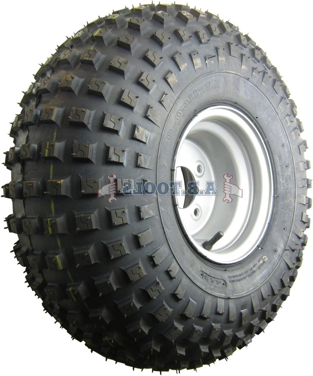 Trailer Wiel & Band - Offroad Wiel - Modder en Zand - 4-laags Constructie - 22x11.00-8 4 Inch PCD - Zwart