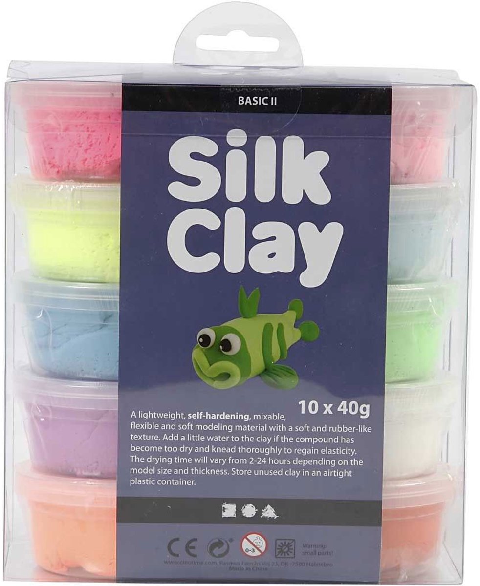 Silk Clay - Klei- Basisset 1 - Set met 10 Kleuren — afbeelding 5