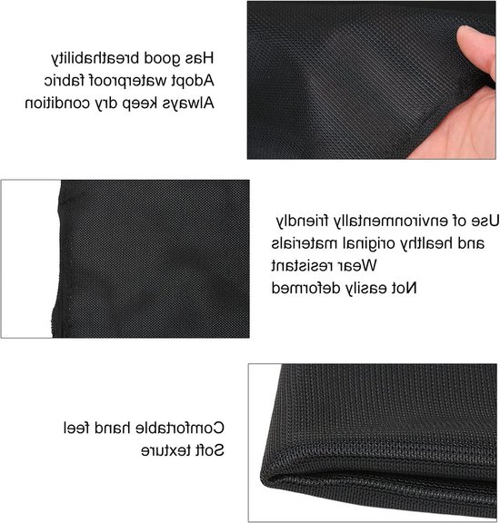 Jhubersproducts - Luidsprekergrilldoek - Stofdicht - 140 X 91 Cm - Waterdicht - Ademend - Bescherming voor luidsprekers - Zwart — afbeelding 2