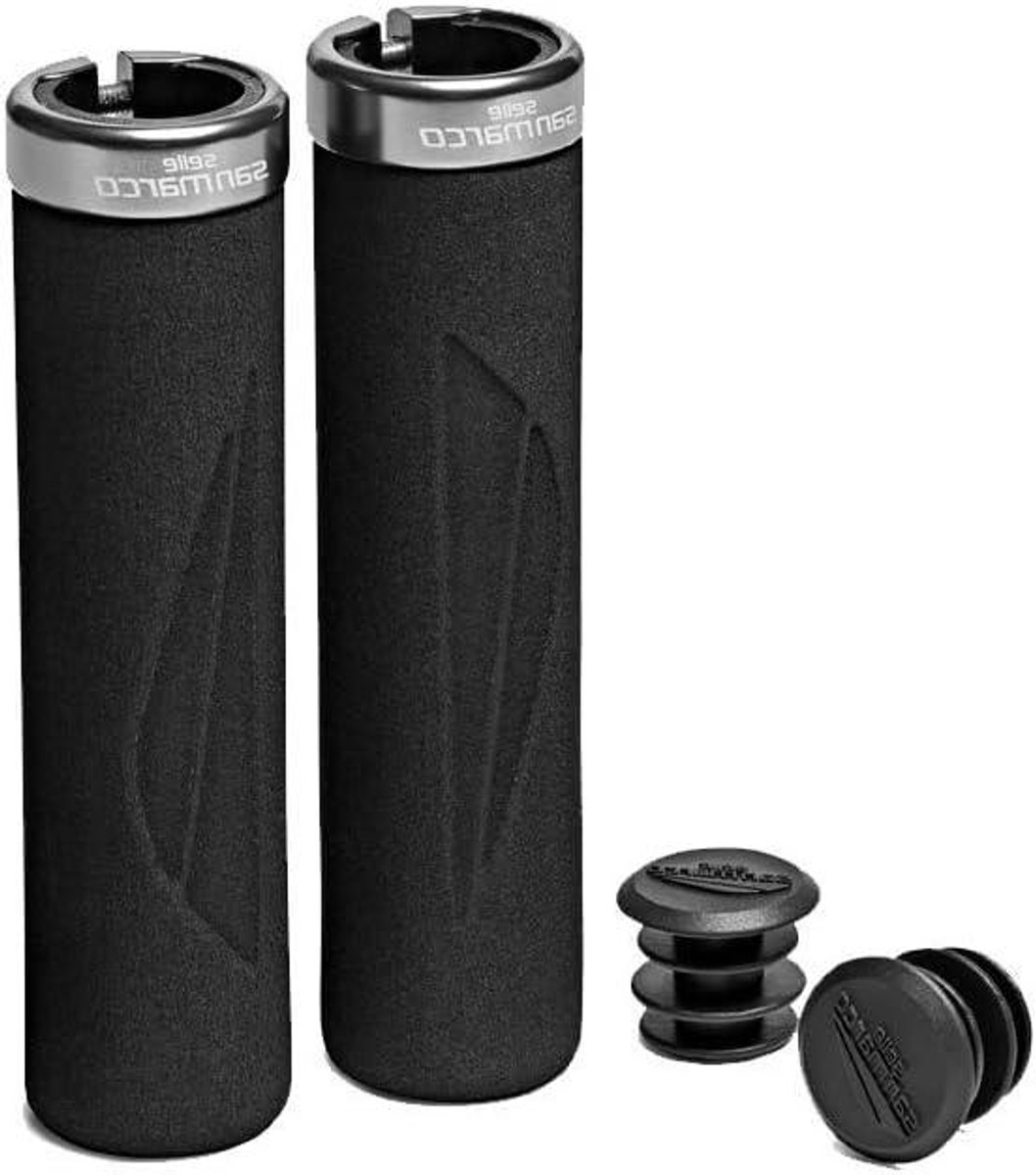 Fiets Handvatten - Stuur grips - Comfortabel Fietsen - LightFoam Schuimrubber - 130 mm Lengte - Zwart