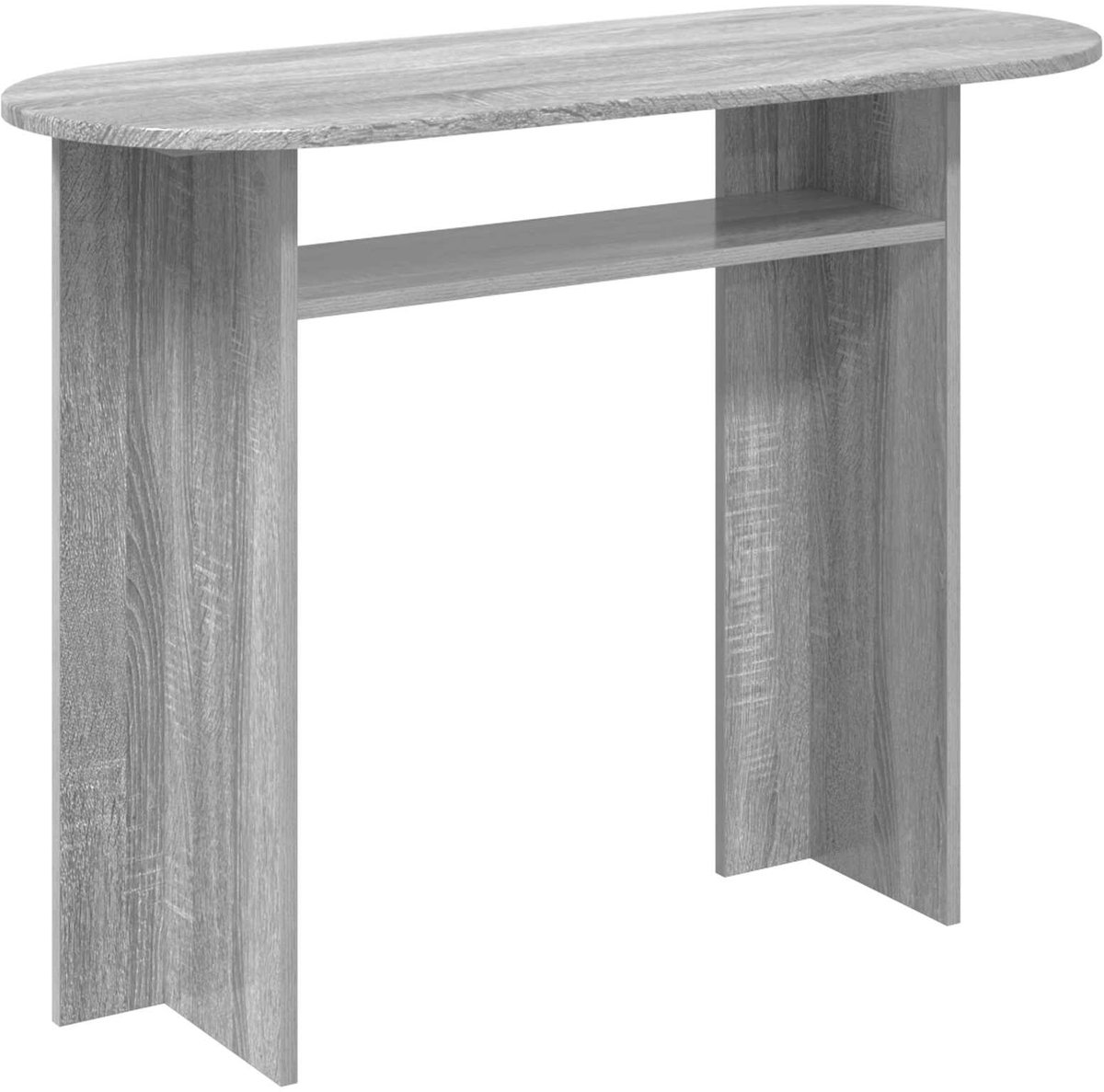 vidaXL Wandtafel - Grijs - sonoma - 100 - x - 39,5 - x - 75 - cm - Bewerkt - hout Grijs sonoma
