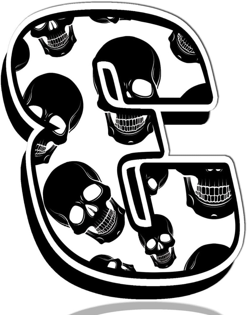 Startnummer Sticker - Race Nummer - Motor Tuning - UV Beschermd Vinyl - 7 x 10 cm - Zwart