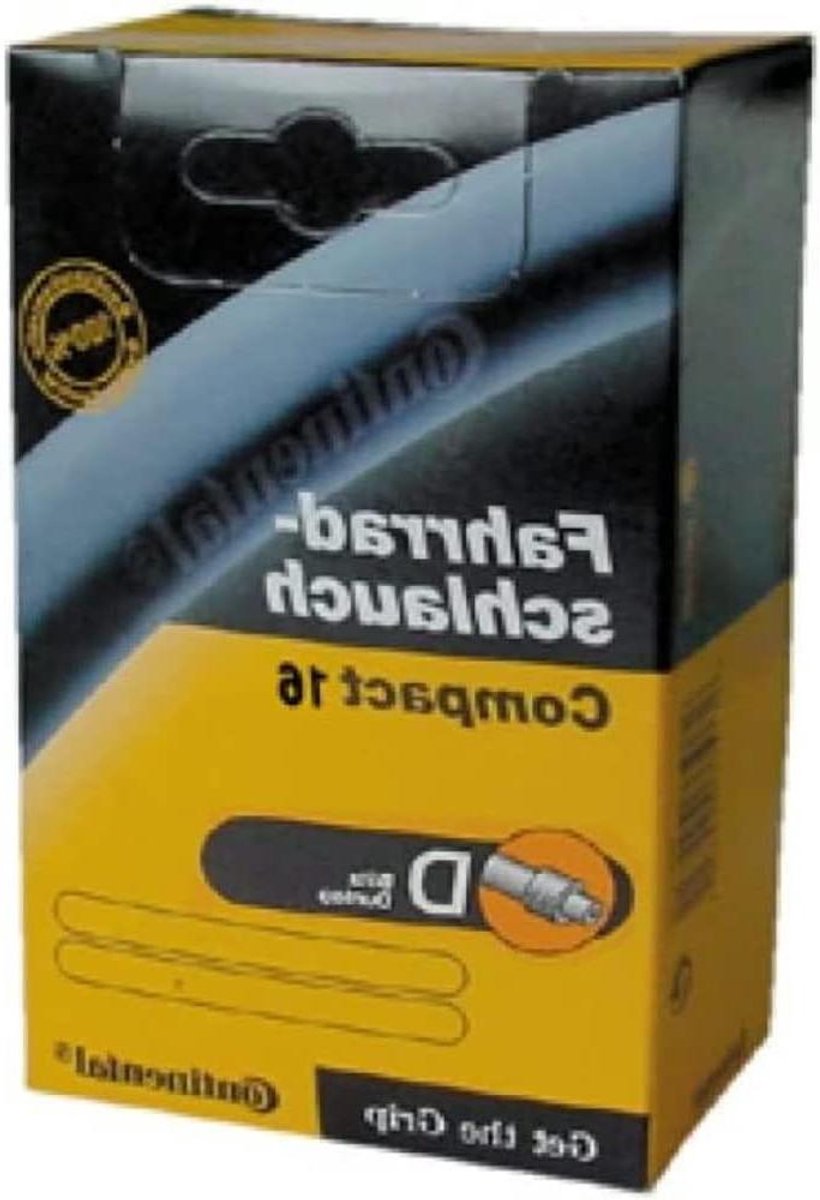 Fietsbinnenband - Compacte band - Wiel reparatie - Butyl materiaal - 16 inch - Zwart
