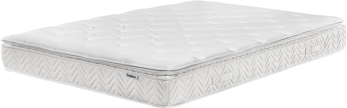 Beliani LUXUS - Pocketveringmatras - Crème - 180 x 200 cm - Polyester Beige