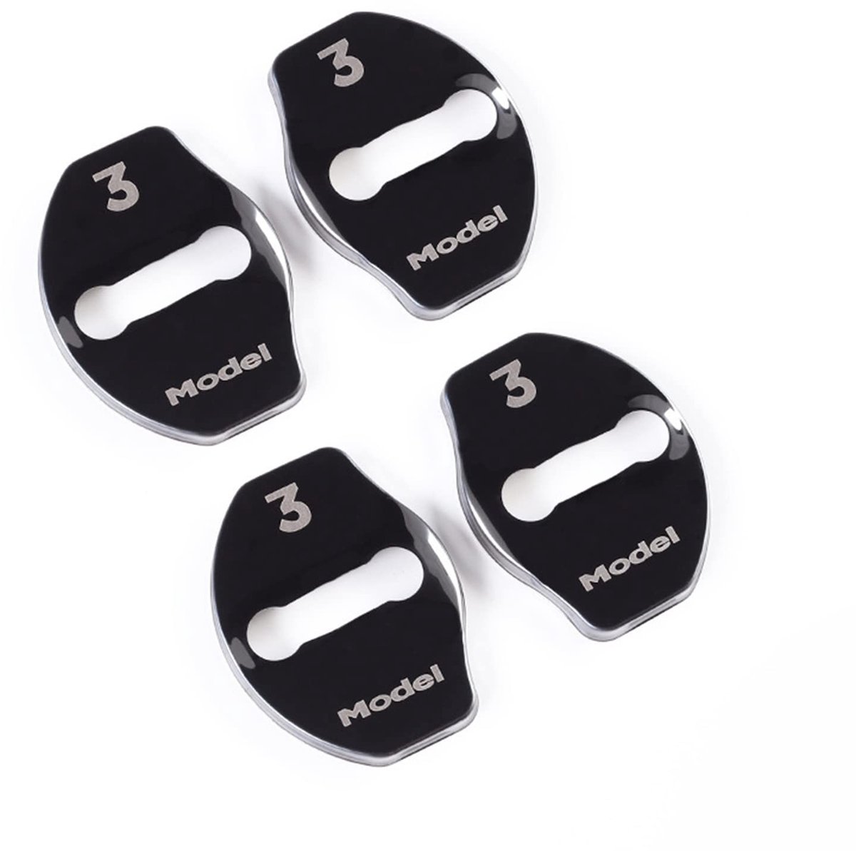 aladdien - Auto Deurslot Cover - Gesp - Bescherming voor Deurslot - Zwart - Toebehoren voor Tes-la Model 3/Y - Vergrendeling voor Auto