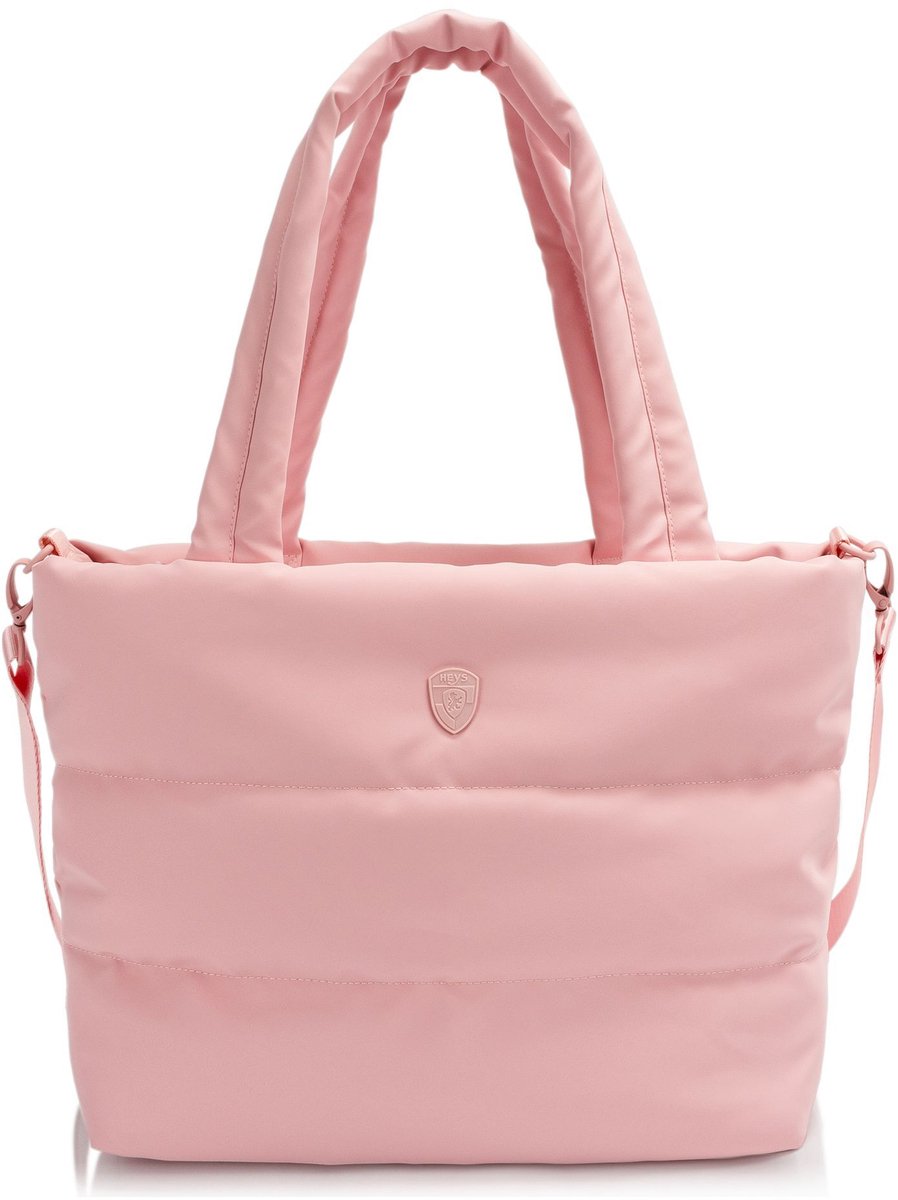 HEYS schoudertas met laptopvak The Puffer Tote Bag Rose roze