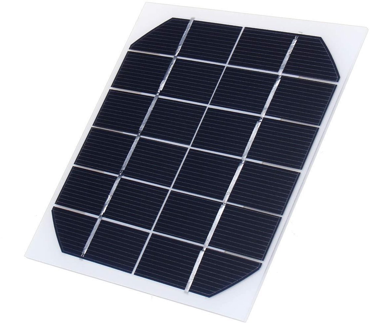 Mini Zonnepaneel - Fotovoltaïsch Paneel - Kleine Stroomopwekking - Monokristallijn PET-laminaat - 120x110mm - Mat