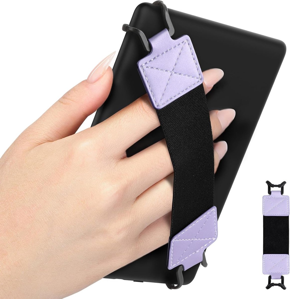 Veilige Handstrap voor 6-8" E-Readers en Tablets - Elastische Grip voor Kindle, Kobo en Lenovo - Lichtgewicht en Comfortabel Gebruik