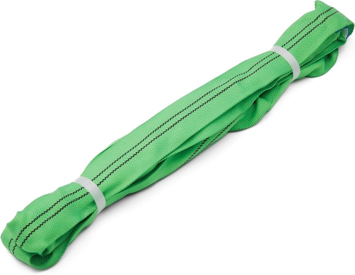 Ronde hijsband - Hefband hijsstrop - Veilig hijsen - EN1492-2 norm - 6 meter 5 ton - Rood