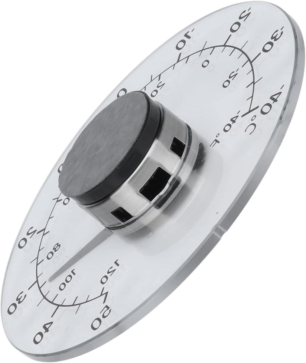 Raamthermometer - Temperatuurmeter Buiten - Buiten Temperatuur Zien - Transparant Ontwerp - 11 cm Diameter - Transparant
