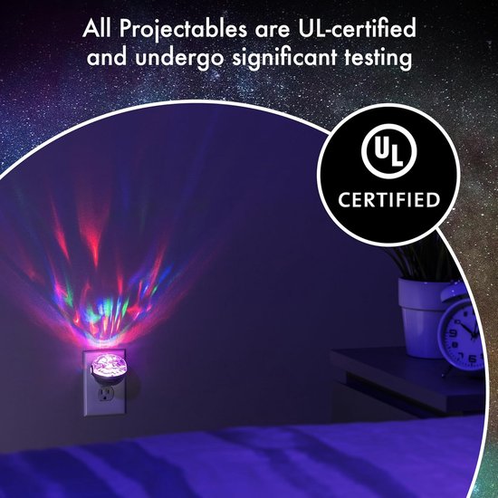 Nachtlampje Projector - Sfeerlicht LED - Ontspannen Slapen - Bewegend Noorderlicht Effect - 120 Volt - Meerkleurig — afbeelding 2