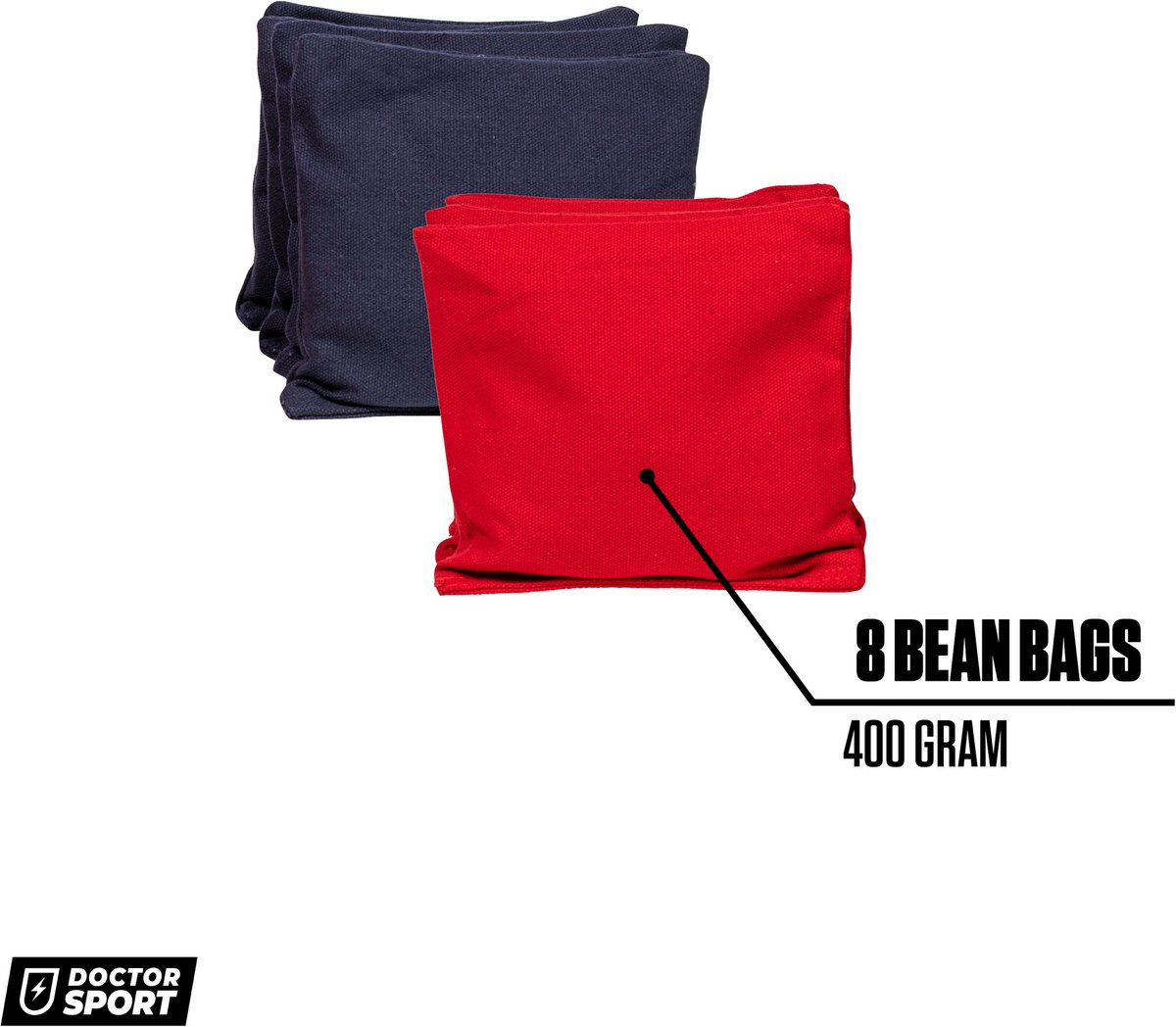 Doctor Sport Cornhole Pro Series – Amerikaans Werpspel – 120x60 cm – 8 Bean Bags + Draagtas – 1 Speelbord — afbeelding 2