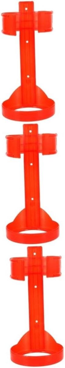 Brandblusser Houder - Bevestiging Ophangbeugel - Veiligheid Thuis - Stevige Constructie - 3 Stuks - Rood