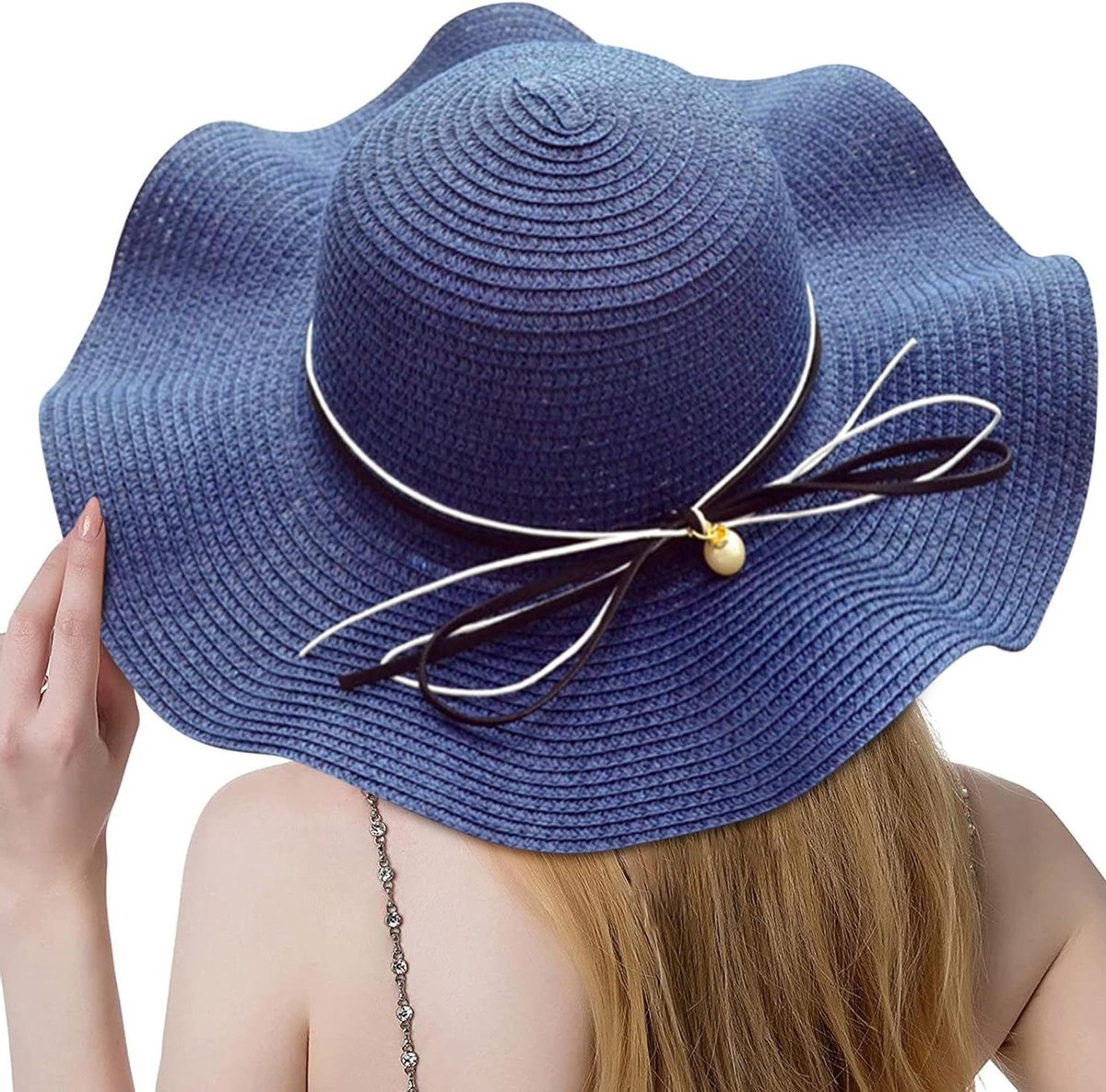 Dames Zomerhoed - Strand Hoed - Zon Bescherming - Opvouwbaar Ontwerp - UPF 50+ - Natuurlijk