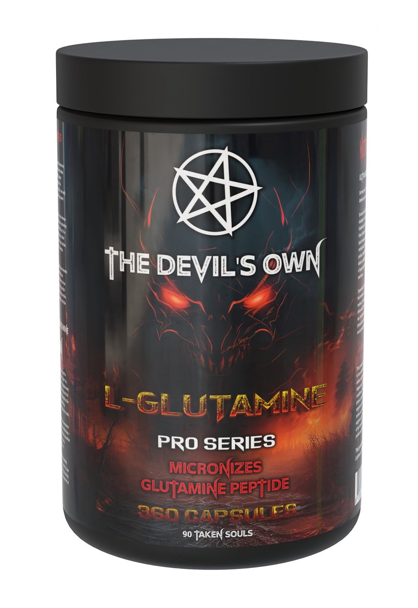 The Devil’s Own L-Glutamine – 360 Capsules – 5000mg per serving – Micronized 200 Mesh – Aminozuur Supplement