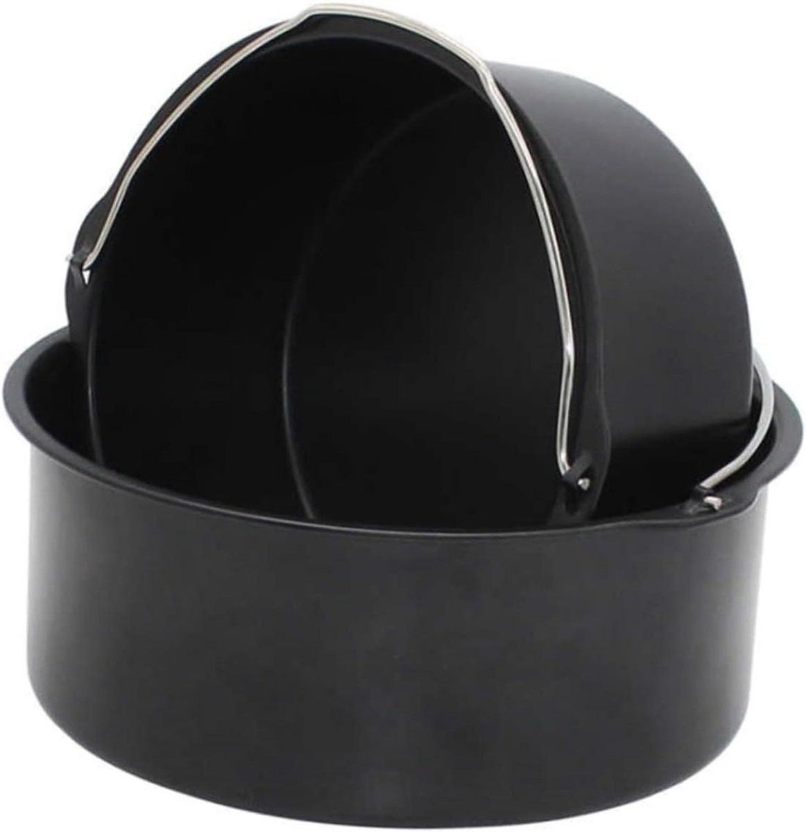 Ovenschaal - Bakvorm - Luchtfrituren - Met handvat - 18 cm - Zwart