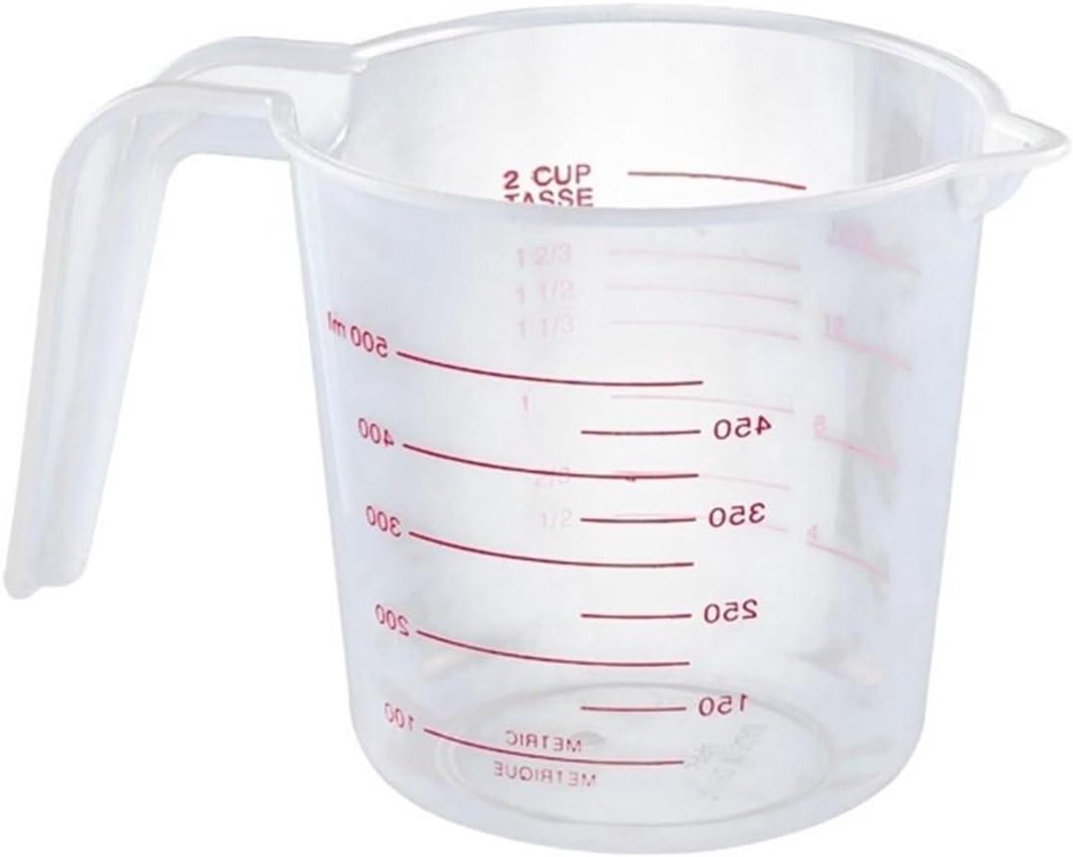 Maatbeker Set - Meetkannen Kruiken - Bakken Koken - Ergonomisch Handvat - 3 Stuks - Transparant