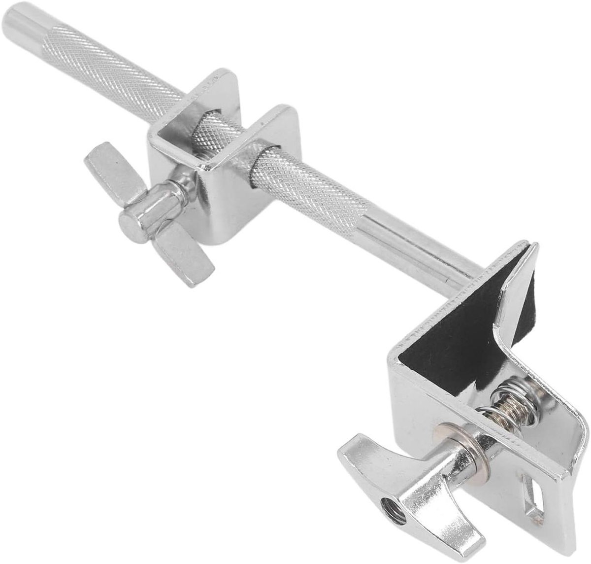 Koebelklem, Stevige Roestvrijstalen Trommelbevestigingsbeugel met Verstelbare Hoogte en Hoek voor de Spanring van de Basdrum, Accessoires voor Percussie-instrumenten