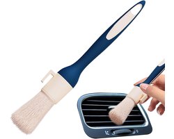 Autodetailleborstel - Interieurreiniger - Auto interieur reinigen - 360 graden rotatie - 28.5 cm - Natuurlijk