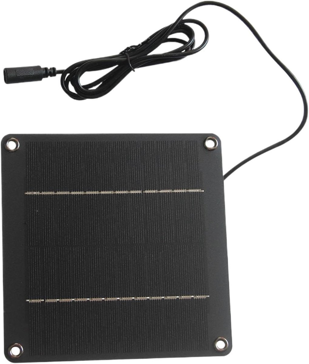 Monokristallijn Zonnepaneel - Draagbare Energie - Buiten Opladen - Snelle Energieconversie - 40W 12V - Zwart