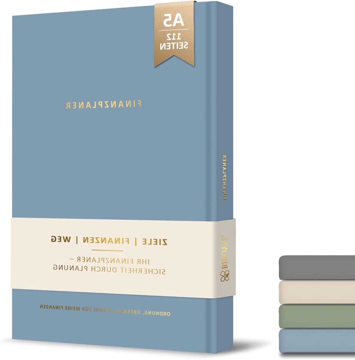 Persoonlijke Organizer in Morandi Blauw voor Effectieve Inkomstenbeheer en Planning