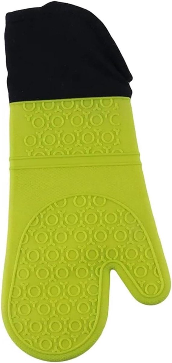 Ovenhandschoenen - Keukenhandschoenen - Veilig Koken - Hittebestendig - 37 x 18 cm - Groen