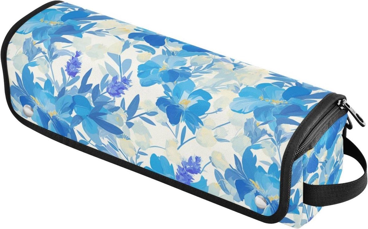 Reistas Haargereedschap - Hittebestendige Organizer - Veilig Opbergen - 2-in-1 Design - 37 cm - Blauw