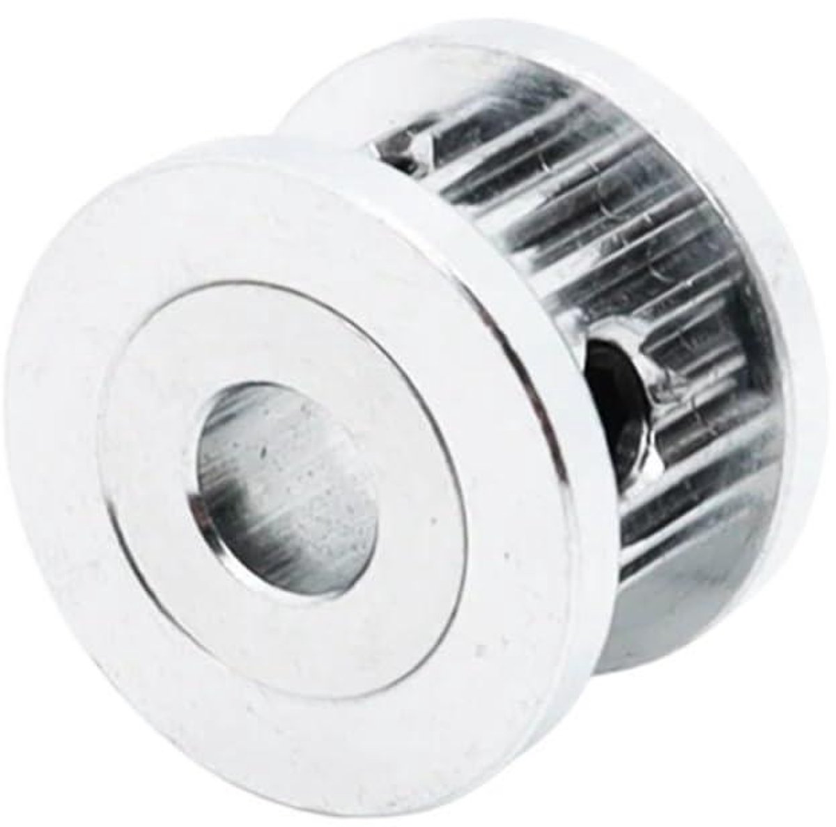 Timing Katrol - Synchrone Wiel - 3D Printer Onderdeel - Aluminium Legering - 32 Tanden - Zilver