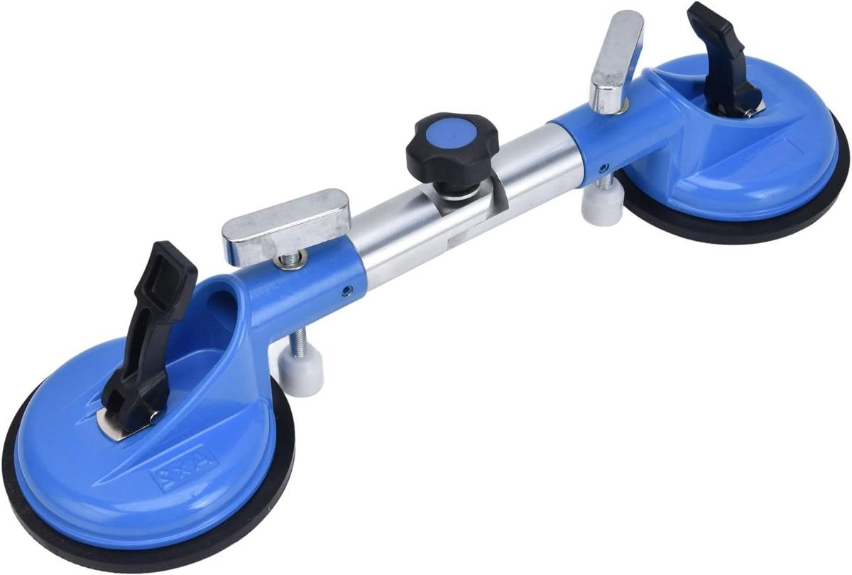 Glazen Zuignap - Vacuüm Lifter - Materiaal Verplaatsen - Verstelbare Hoek - 44 cm Lengte - Zwart