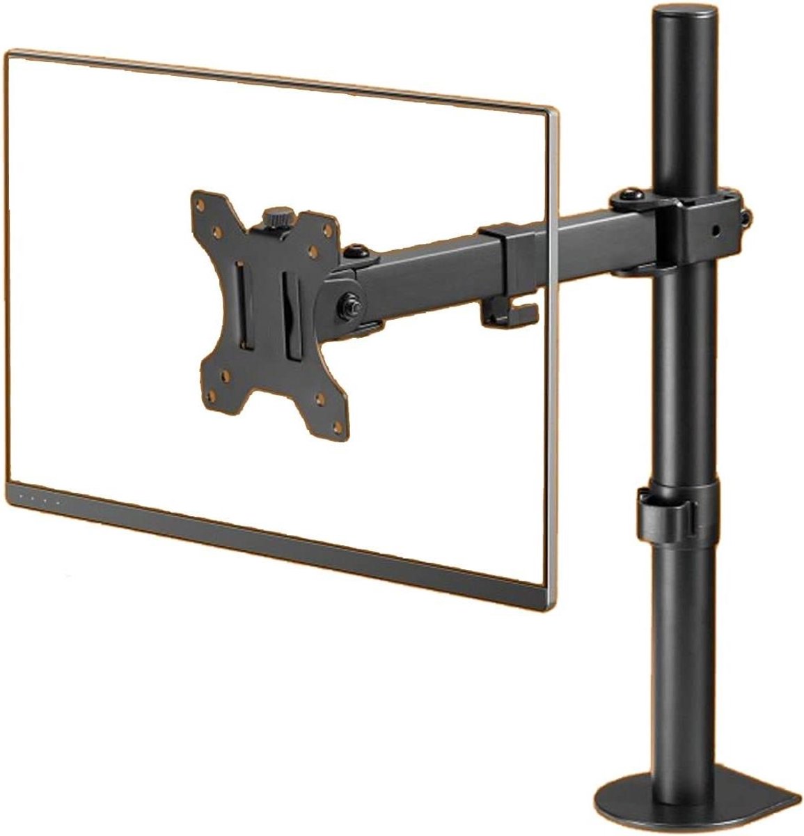 Monitor Arm - Bureau Mount - Werkplek Optimalisatie - In Hoogte Verstelbaar - 13-32 Inch - Zwart