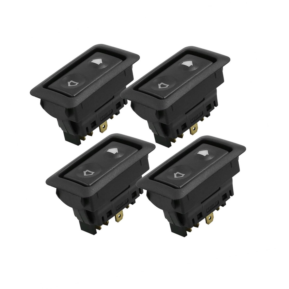 Cosensi - Dailygoods - 4 x 6-polige Schakelaar Raambediening 12V Auto