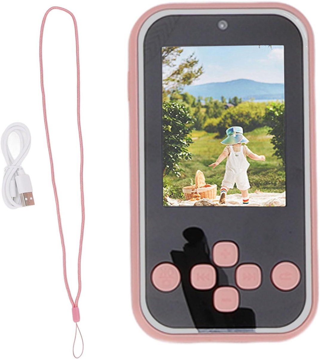 Digitale Camera - Compacte Fotocamera - Herinneringen Vastleggen - Dubbele Lens - 2.4 Inch Touchscreen - Rozet