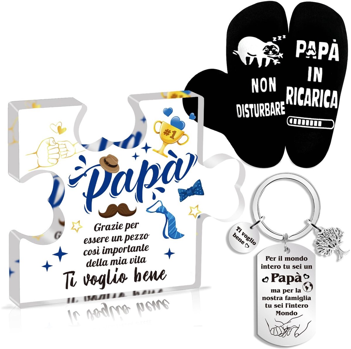 Dailygoods - Dailygoody - Opa cadeau - Thuisdecoratie - Uniek ontwerp - Kerstmis - Vaderdag - Verjaardagscadeau voor opa - Pakket van 25,6 x 16,2 x 3,7 cm