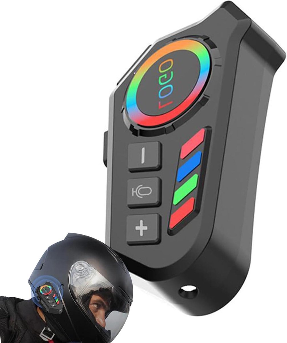 Motorfiets Headset - Motor Intercom - Buiten Sporten - Offline Spraakherkenning - 83x42x28cm - Zwart